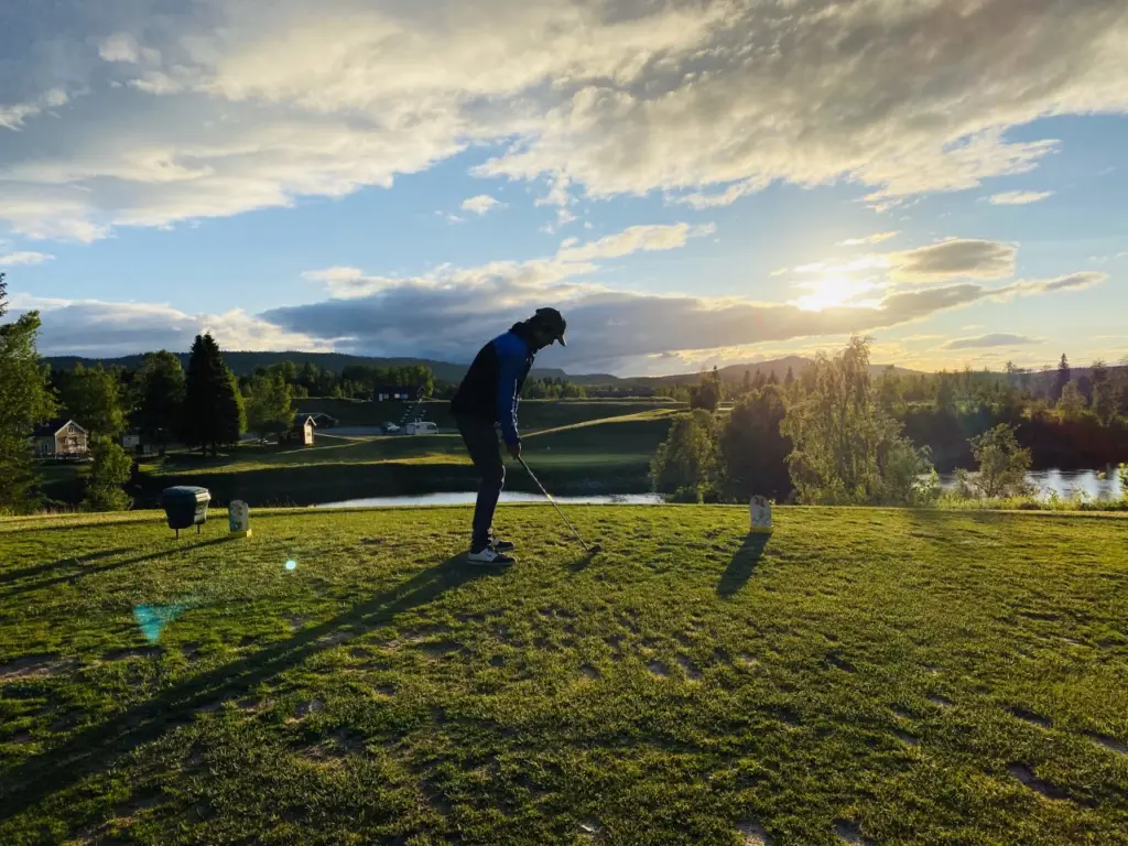 Sommarkväll Åre golfbana Maria Wilhelmsson